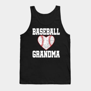 Vintage Baseball Grandma Funny Gift Tank Top